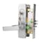 Trans Atlantic Co. DXML Series Brushed Chrome Grade 1 Classroom Mortise Lock Door Handle with Escutcheon Left-Handed Lever DL-DXML70SELH-US26D - alternate 1